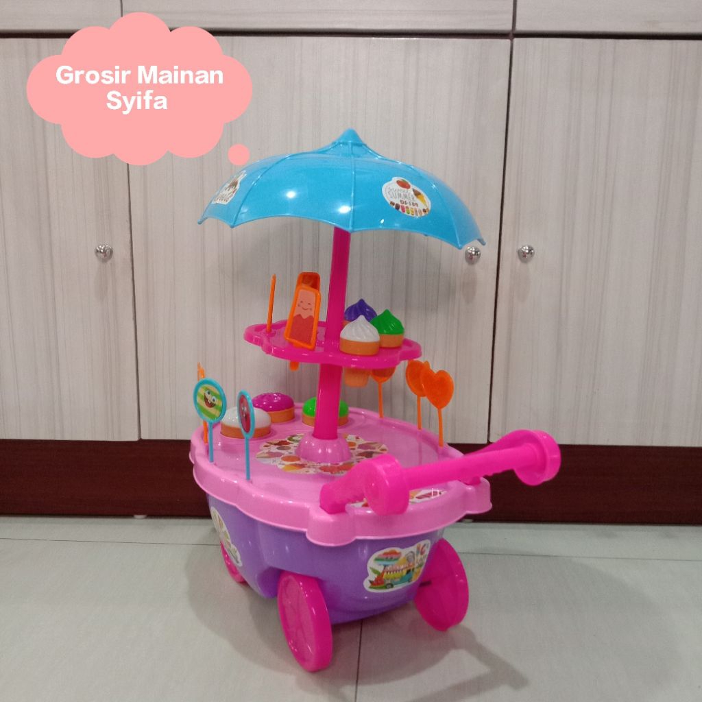 Troli Es Krim / Mainan Es Krim Anak / Mainan Troli