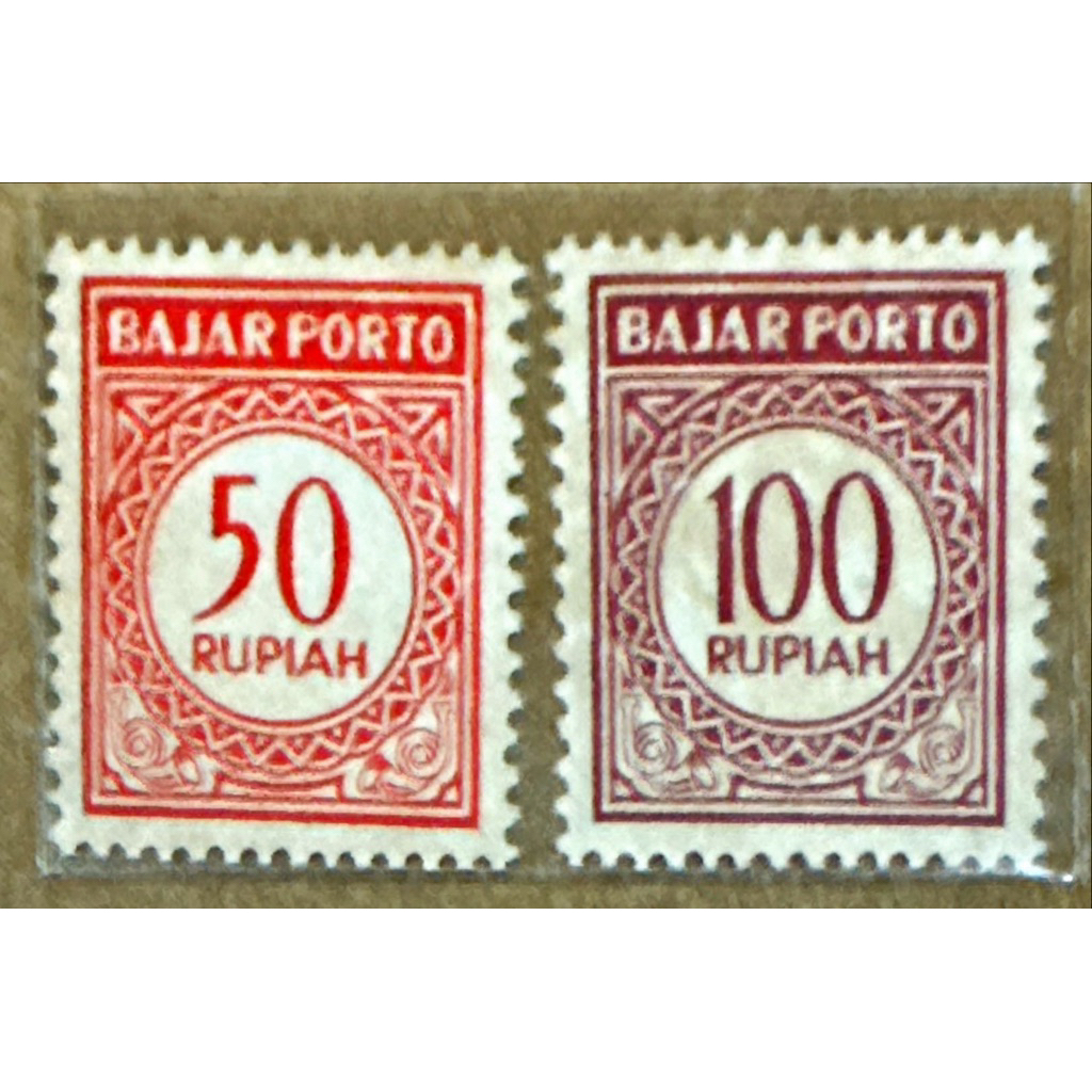 

(BA) PRANGKO INDONESIA 1965 PORTO ‘65. 2V COMPLIT SET MNH.