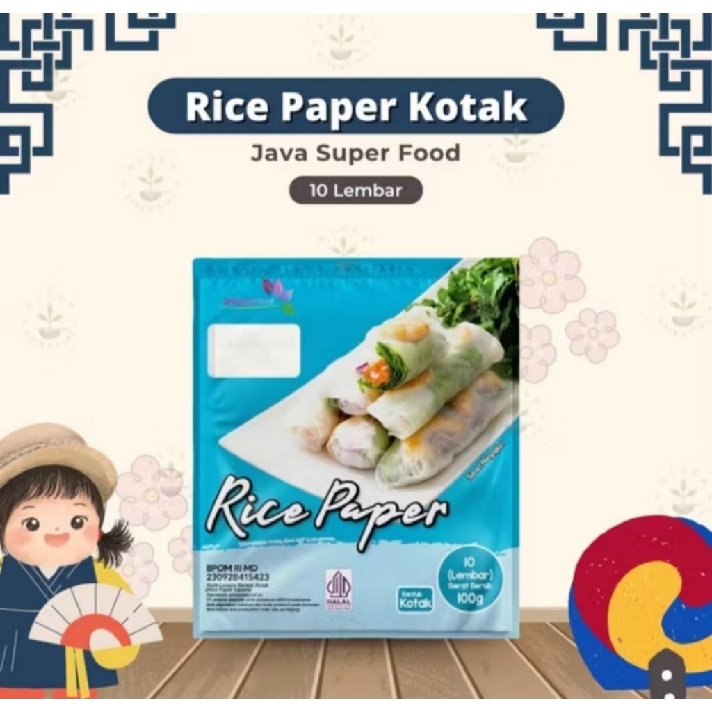 

Rice Papper Kotak isi 10