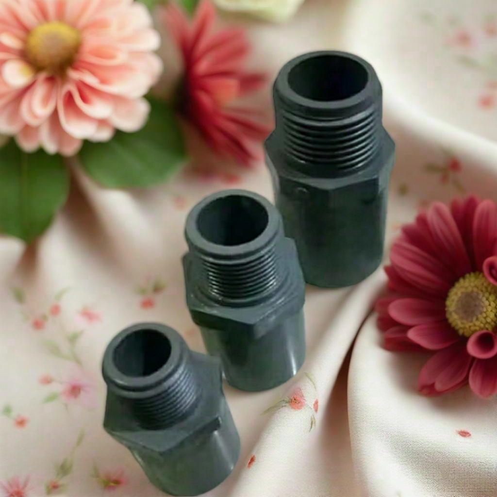 Sambungan Paralon Sok Drat Luar Paralon PVC 1/2 inch AW