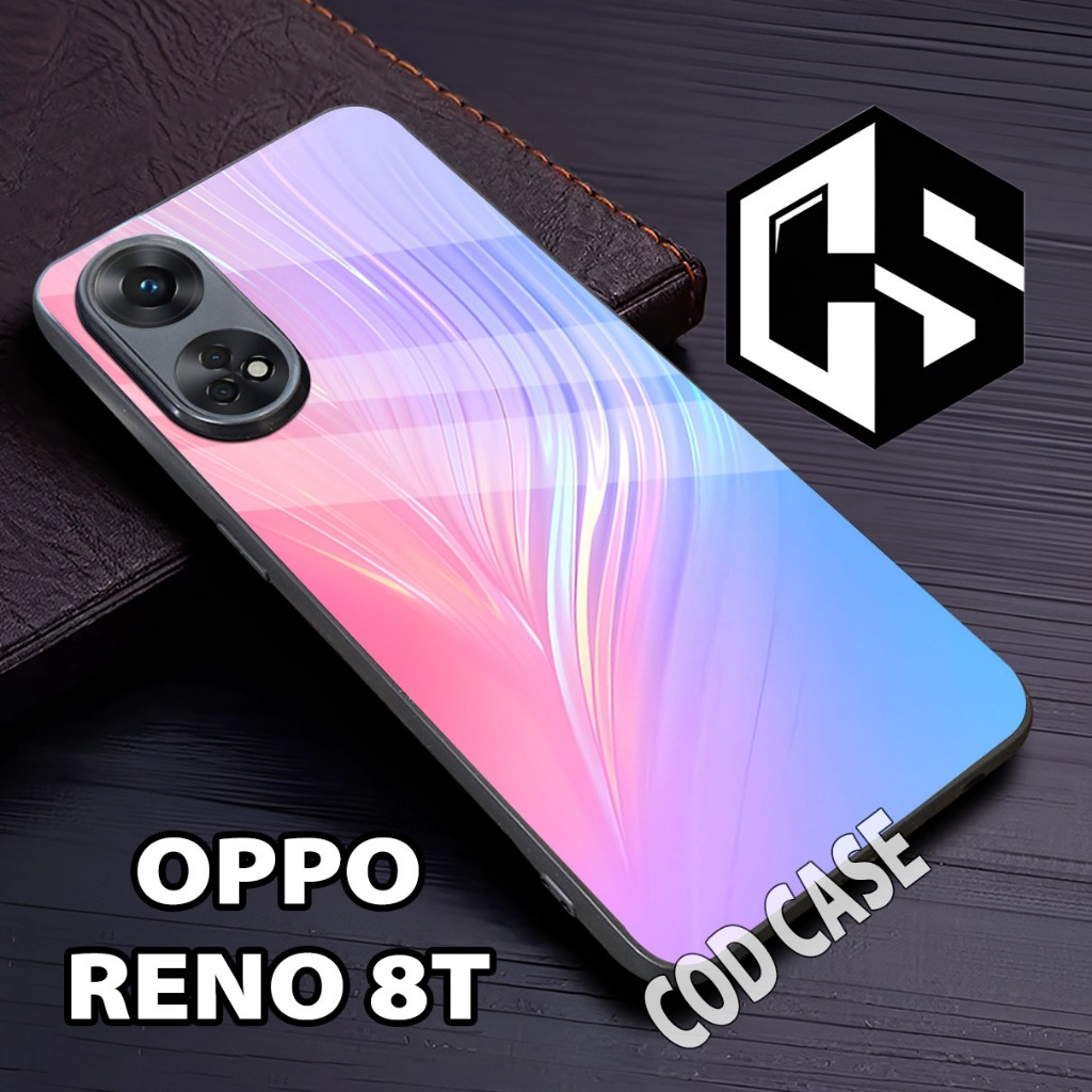 (COD120)Softcase Glossy OPPO RENO 8T/case reno 8t glitter/casing reno 8t glitter/case reno 8t cewek