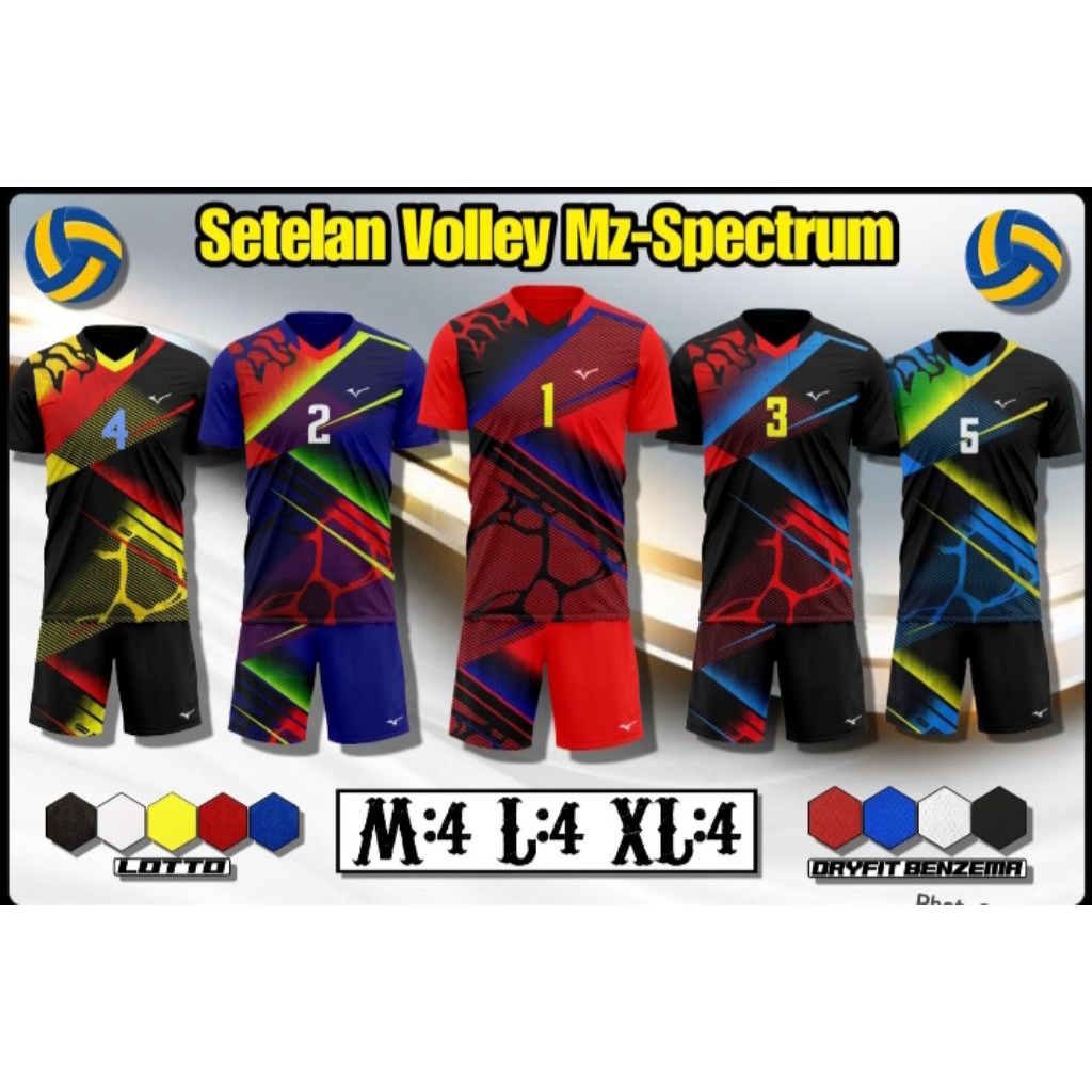 Setelan Volly / Stelan Voli / Baju Voli / Kaos Volly / Set 12 Voli / Setelan Voli / Jersey Volly