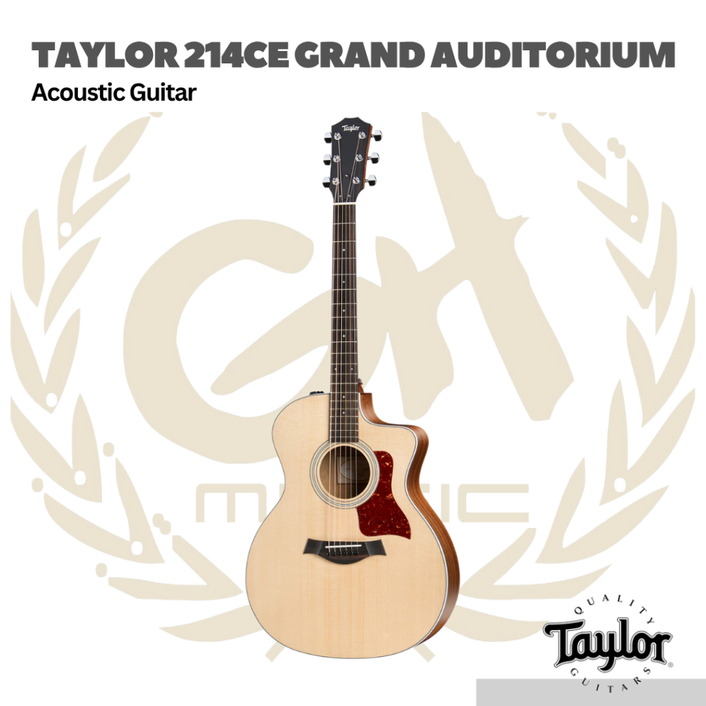 Taylor 214ce Grand Auditorium Acoustic Guitar - Gitar Akustik