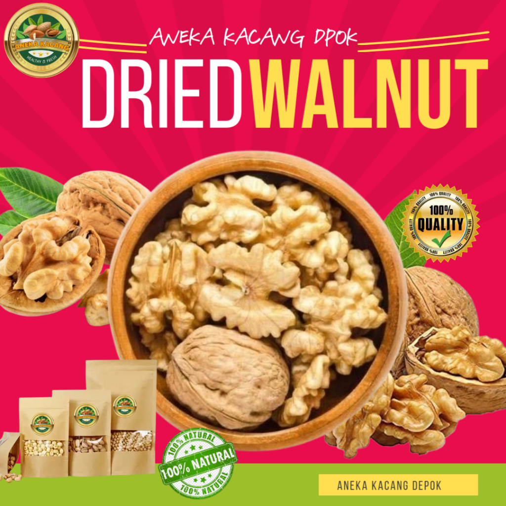 

KACANG WALNUT MENTAH PREMIUM USA 1 Kg