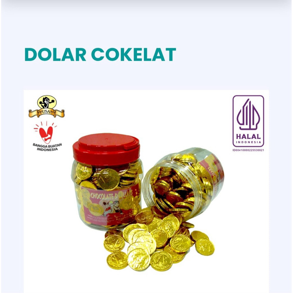 

Coklat Koin 1 Toples Isi 100pcs | Cokelat Emas Legendaris Murah