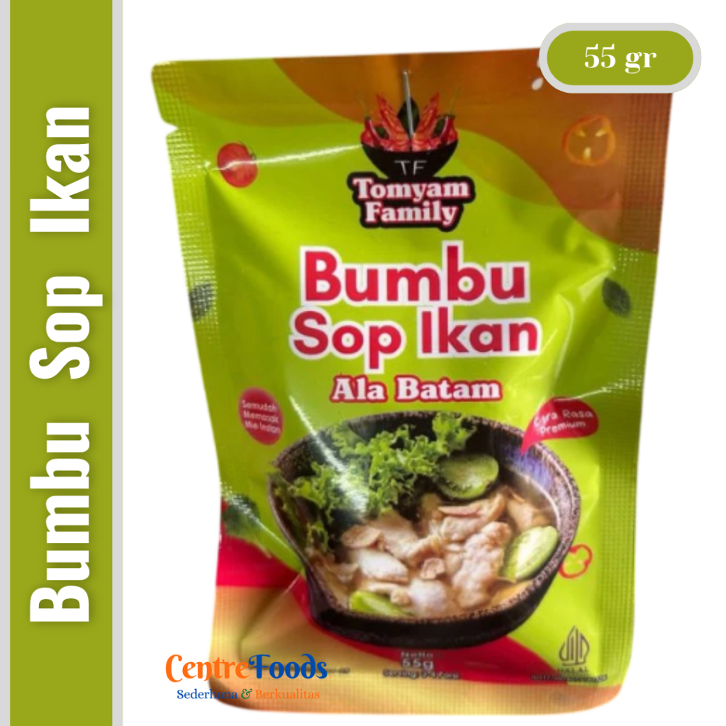 

Bumbu Sop Ikan ala Batam - TOMYAM FAMILY | 55gr [ Harga Per BKS ]