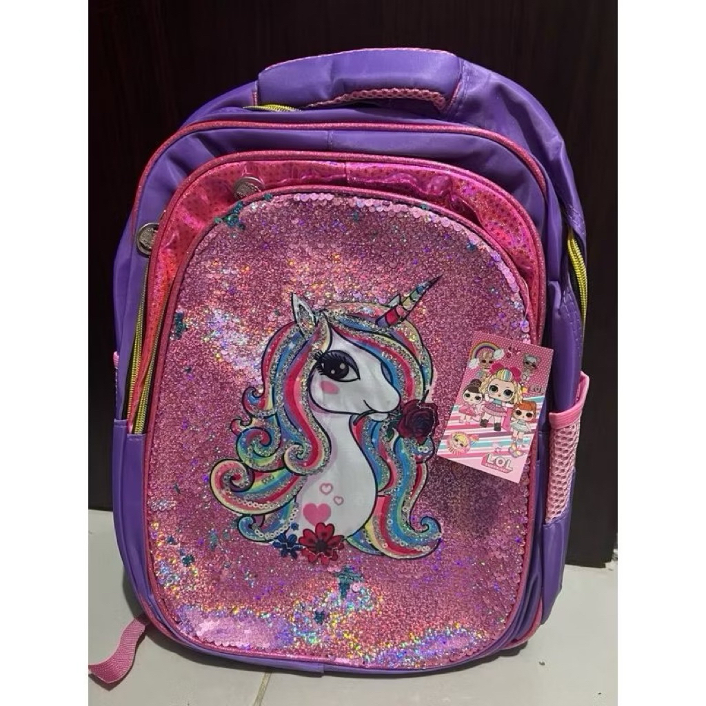 INSTANT TAS KARAKTER ANAK LOL -  KUDA PONY - UNICORN - RANSEL ANAK LOL - Skoola Tas Sekolah Anak TK 