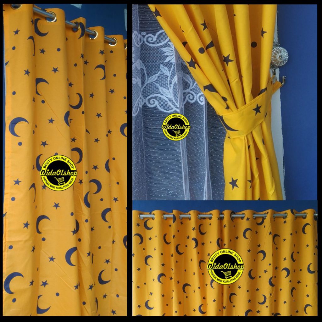 Gorden Jendela Pendek / Panjang Murah Bahan Polymicro Premium | Tirai Pintu Ruang Tamu Aesthetic