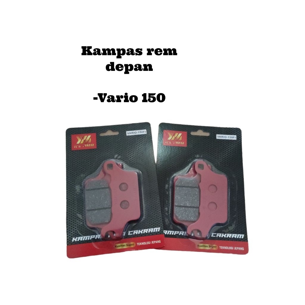 Kampas rem cakram diskpad Vario 150 Original Yimm