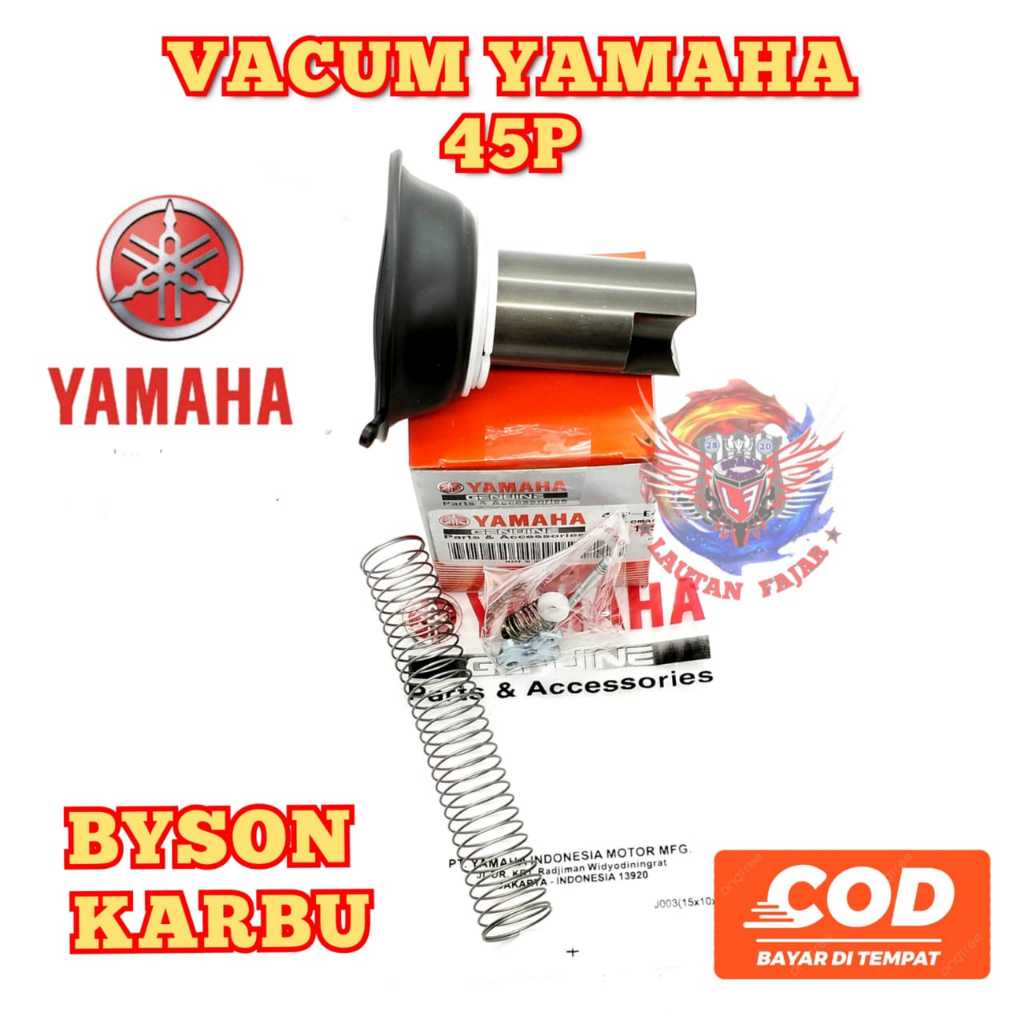 Vakum karburator 45P Asli Original Motor Yamaha Byson Karbu , Bison Pakum Fakum Carbu Karburator kab