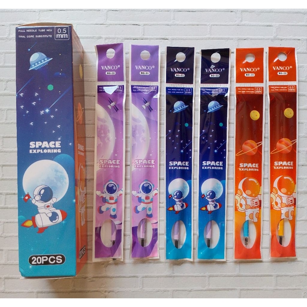 

20PCS REFILL GEL VANCO RG-11 0.5MM/ ISI ULANG BULPEN GEL INK