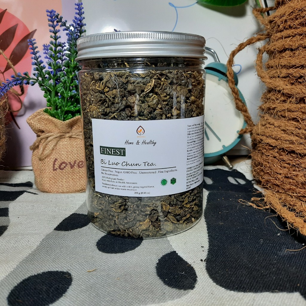 

BENUTRIVA Bi Luo Chun Chinese Tea Import / Teh Bi Luo Chun / Teh Insomnia 250gr - 1 Kg