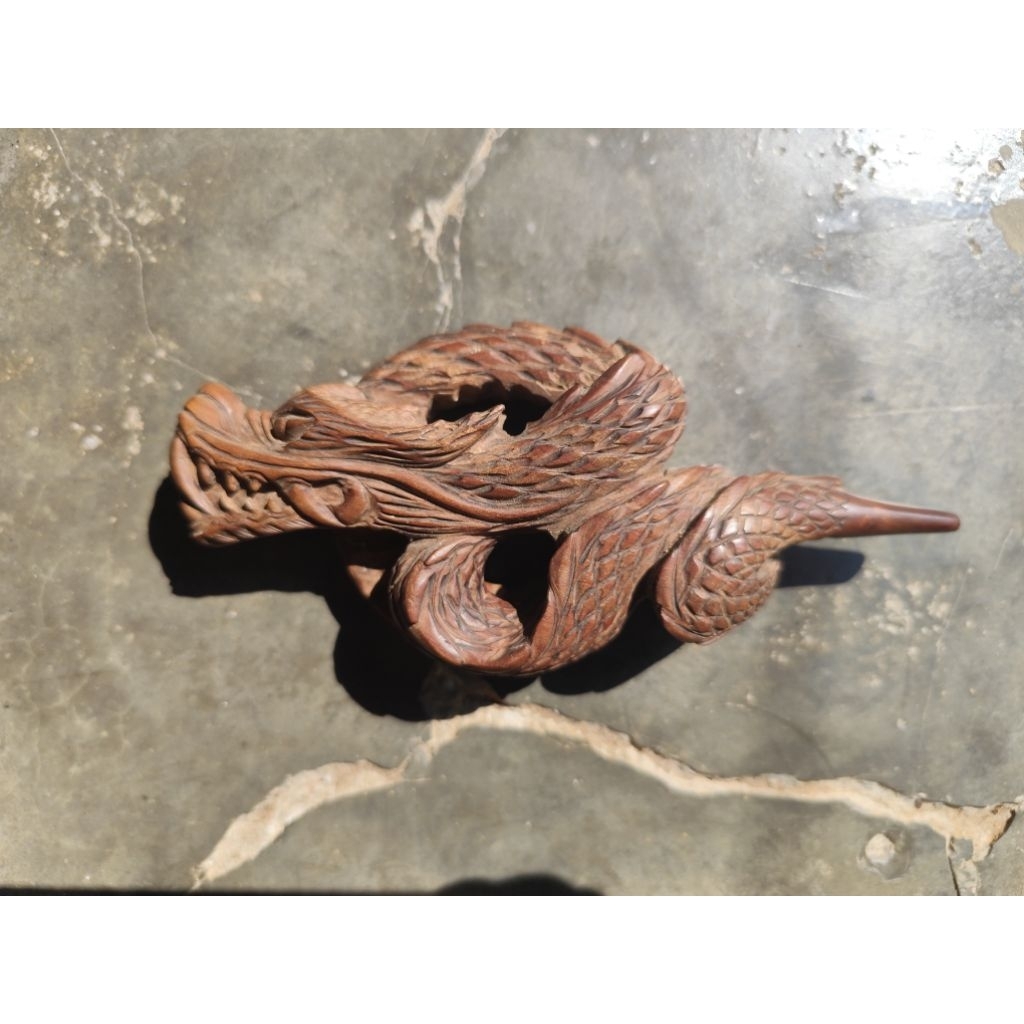 Pipa  Kayu Nagasari Asli Gunung Jati - Energi Spiritual & Seni Ukir