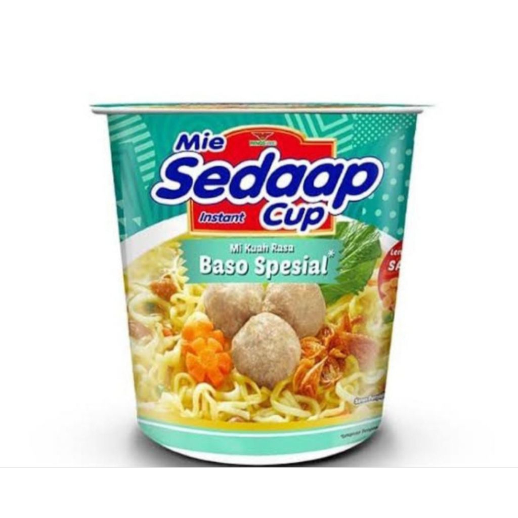 

Sedaap Mie Instan Cup Rasa Baso Special/Soto 77 g