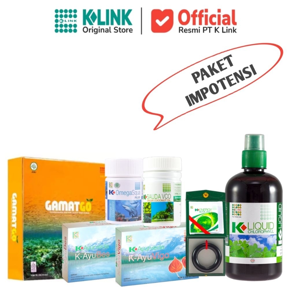 𝙄𝙈𝙋𝙊𝙏𝙀𝙉𝙎𝙄 // Paket produk Original K-LINK / Black Jade / Gamat GO / Ayuvigo / Ayubes / Sauda VCO / O