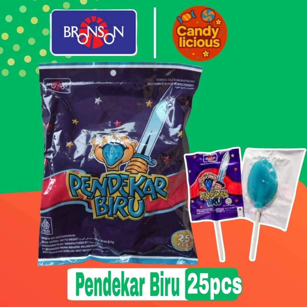 

Permen Lollipop Pendekar Biru Bag isi 25pcs