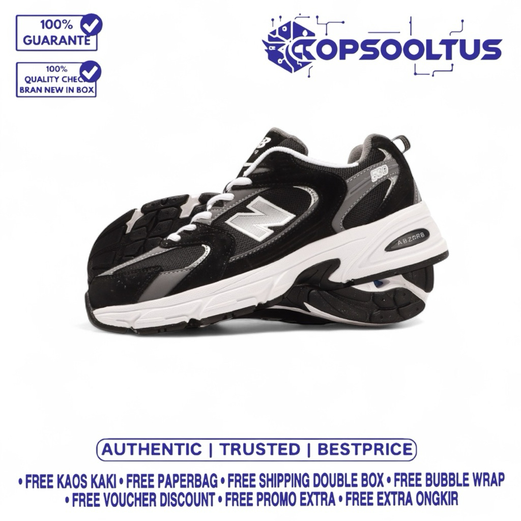 

Sneakers'530R1 ABlack Grey'Black White 100'% Authentic Bnib.