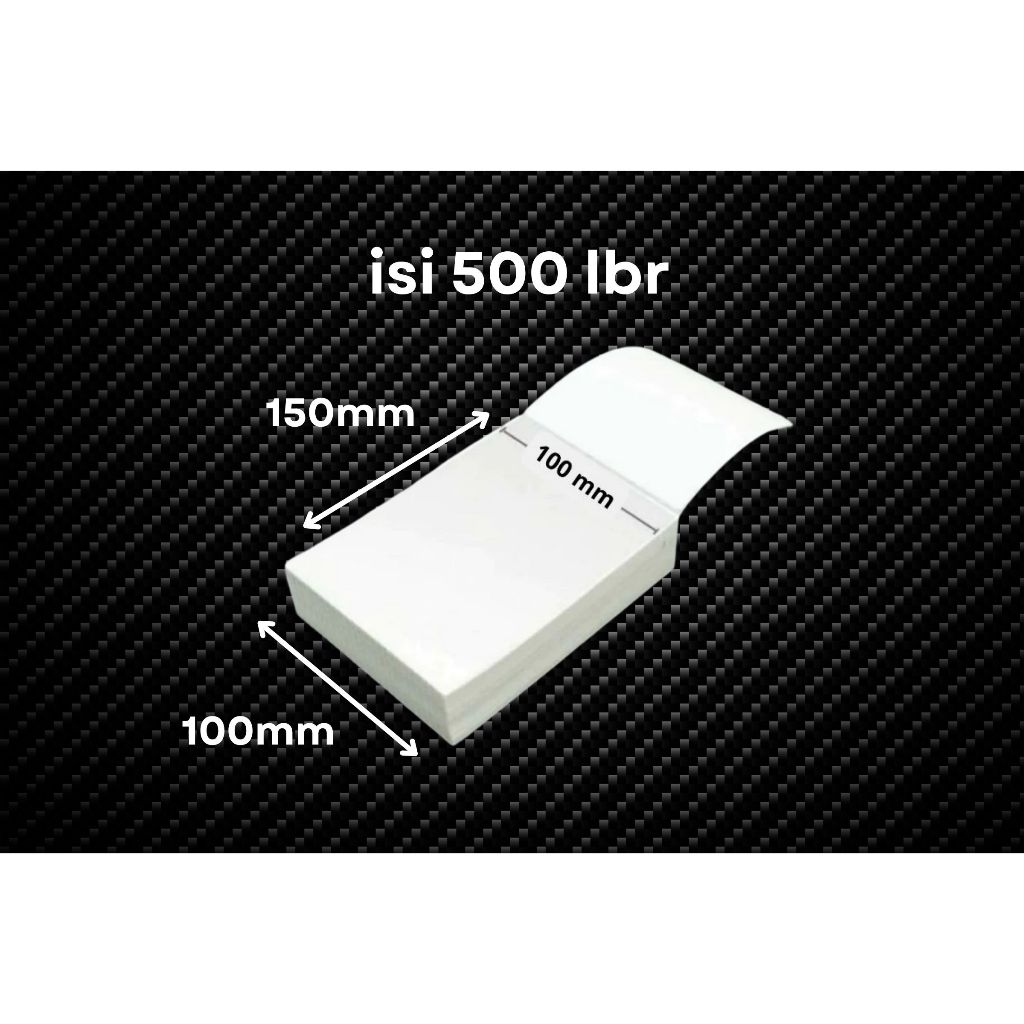 

Stiker Thermal Lipat 100 mm x 150 mm isi 500 lbr