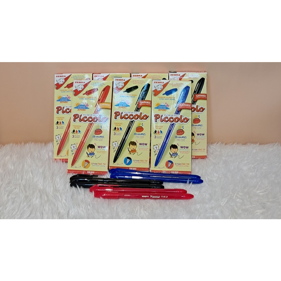 

PULPEN ZEBRA PICOLO PER PCS MERAH, HITAM, BIRU - PULPEN TULIS - PULPEN MERAH - PULPEN HITAM - PULPEN BIRU