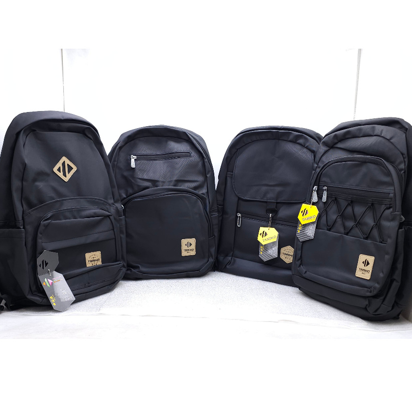 TAS TAMIKO BAHAN BIMO KARET BLACK SERIES UNIK 18 INCHI IMPORT ORIGINAL / RANSEL LAPTOP TAMIKO BAHAN 