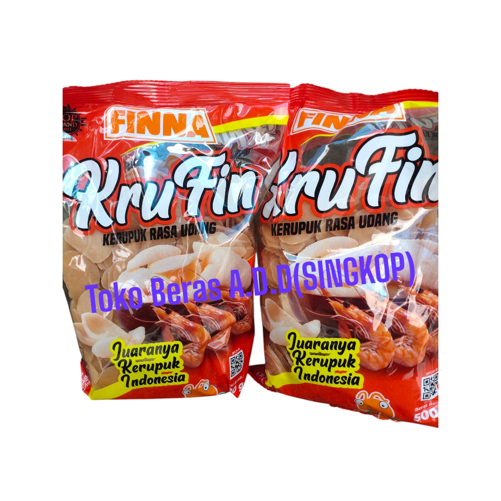 

Kerupuk FINNA KRUFIN 500gr (Kerupuk Bawang//Kerupuk Udang)