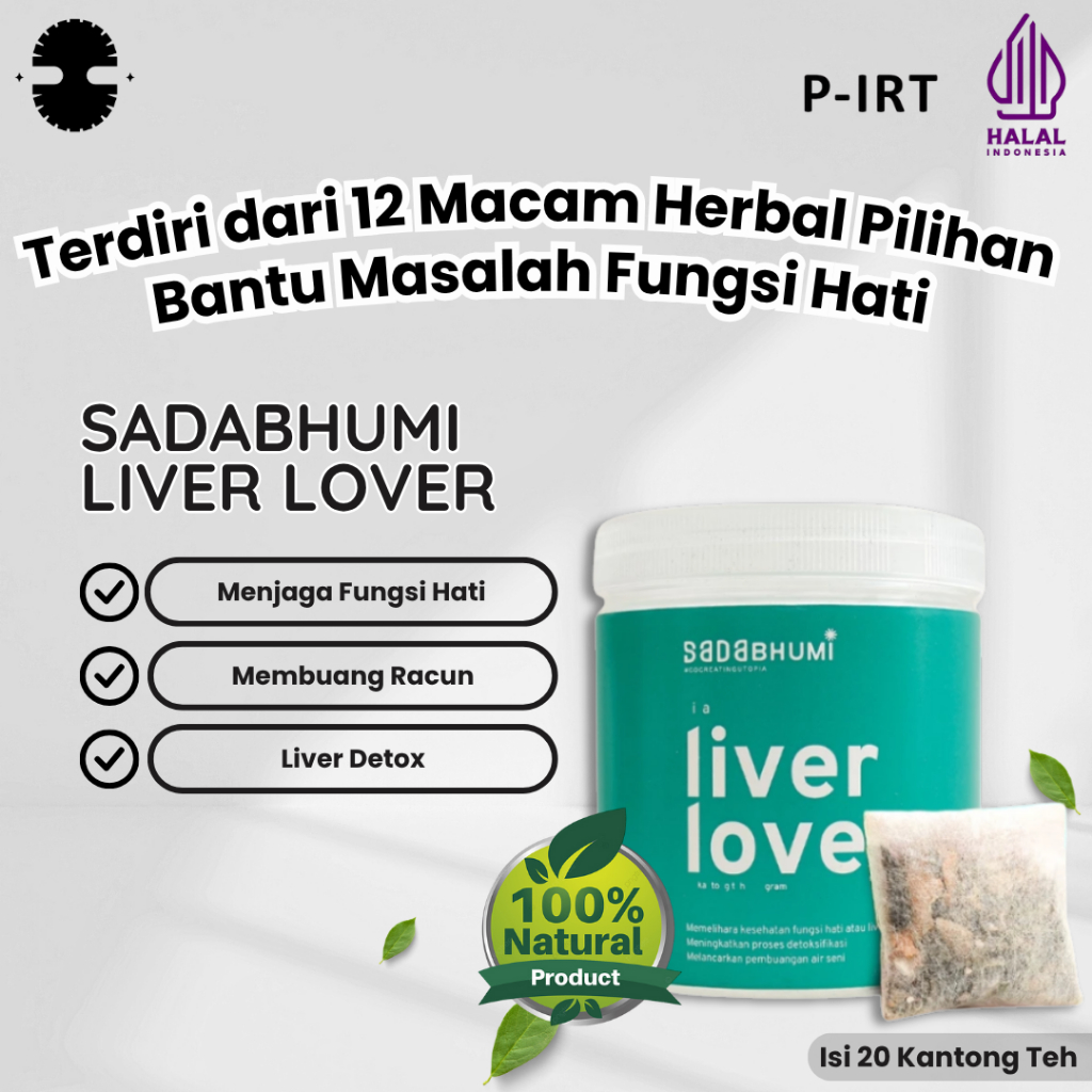 

Sadabhumi Liver Lover - Minuman Herbal Memelihara Fungsi Hati Liver Detox Secara Alami [20 Tea Bags]