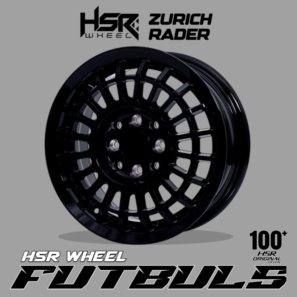 Velg Mobil Hsr Futbuls Ring 14 Untuk Corolla Avanza Xenia Carry Calya Livina Picanto Ayla Hitam