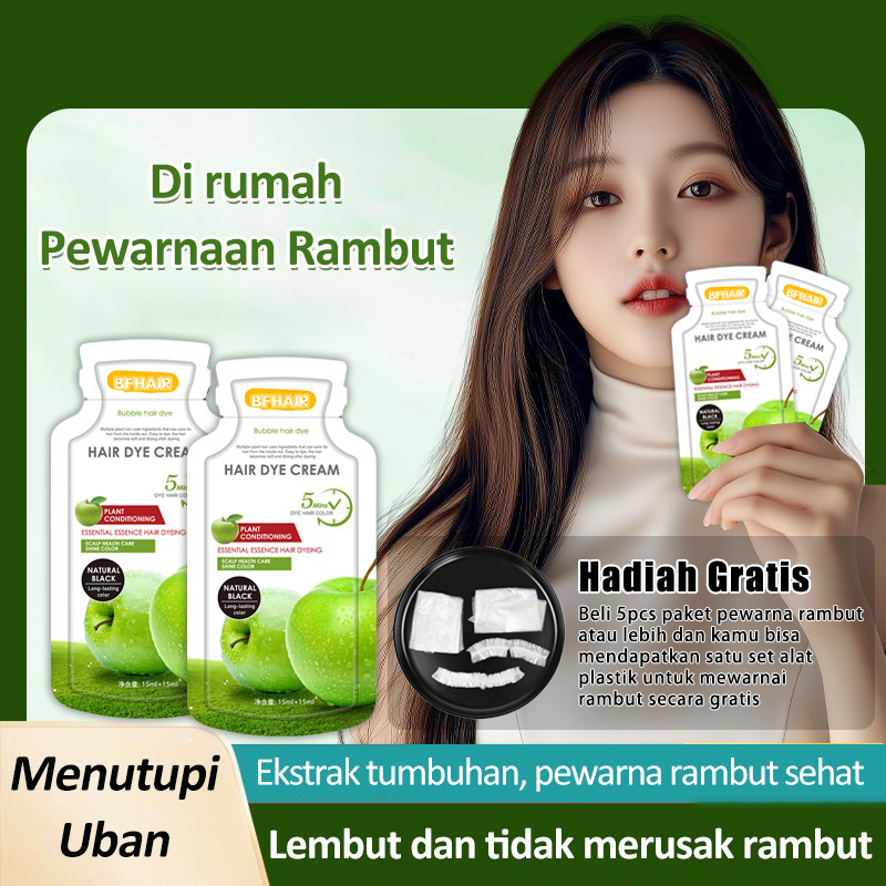 Pewarna Rambut/Cat Rambut/Cat Rambut/Tanpa Bleacing/Pewarna Rambut Bubble Korea/Permanen Anti Luntur