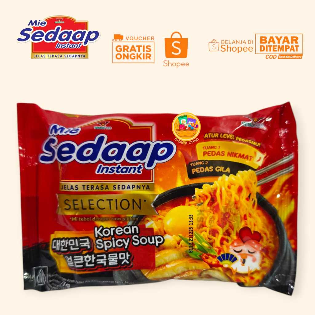 

MIE SEDAAP SELECTION KOREA SPICY SOUP HARGA PER 5 PCS