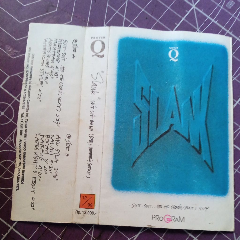 kaset pita slank 1 album suit suit hehe