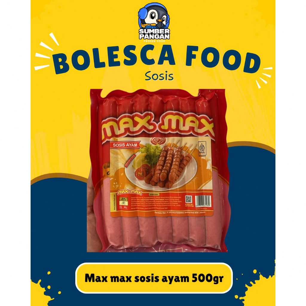 

Bolesca Food Sosis Ayam Max max 500gr