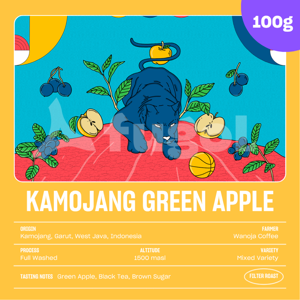 

Kopi Arabika KAMOJANG GREEN APPLE (100 gr) Single Origin Specialty Coffee