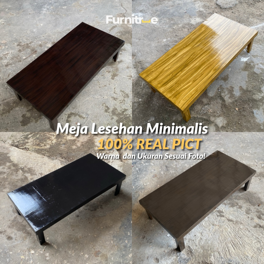 Furnitrue - Meja Lesehan Estetik Minimalis, Meja Kerja, Meja Laptop, Meja Dagang, Meja Belajar, Meja