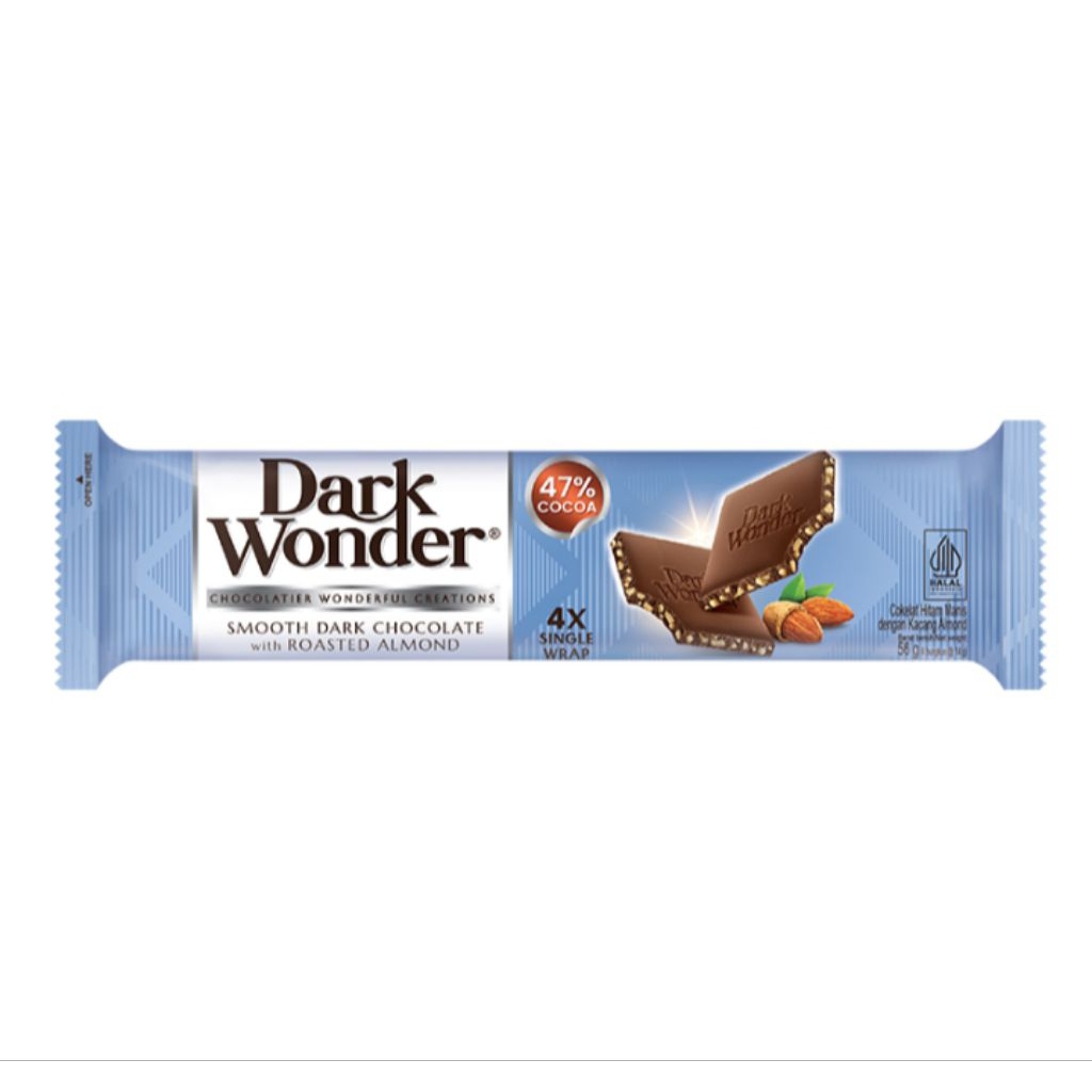 

Dark Wonder Smooth Cokelat Hitam Almond Panggang 4 x 14 g