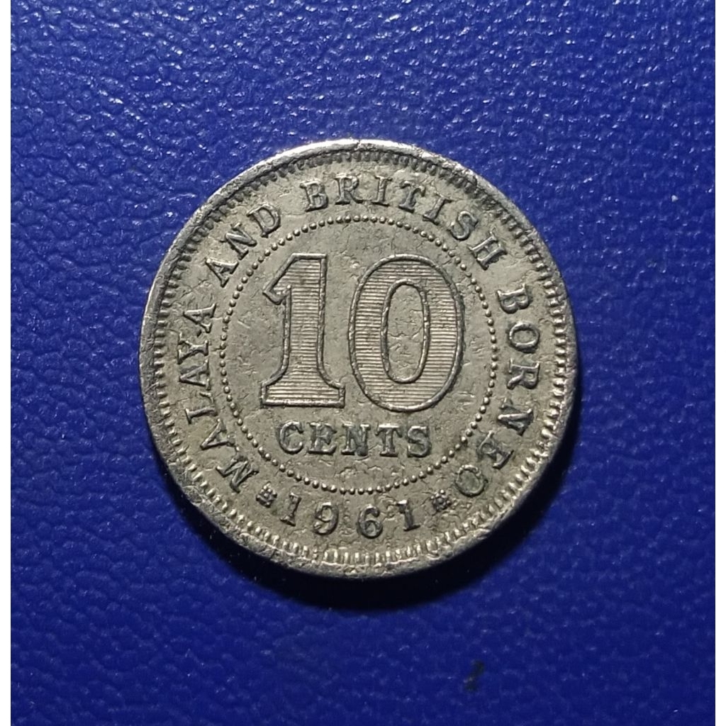 Koin Lawas LN British Borneo 10 Cent 1961