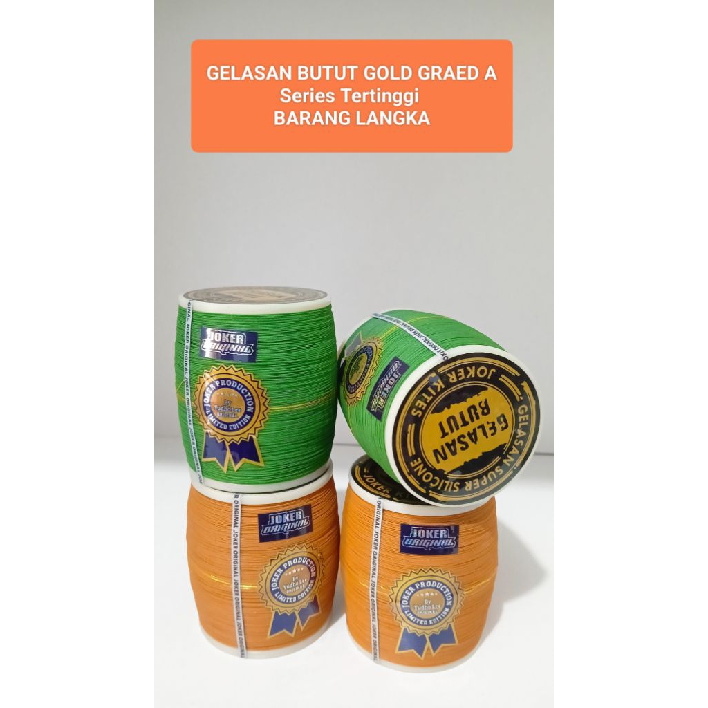 PROMO GELASAN SENAR MATOT JOKER BUTUT GOLD SERIES GRAED A LIMITED EDITION 2000 YARD