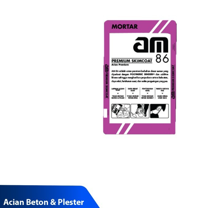AM Semen Acian / Semen Mortar / Semen Premium Skimcoat AM 86 AM86