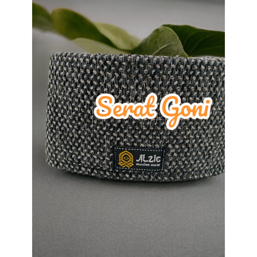Peci Songkok Kopiah Goni - Motif semi Goni - Merk logo AL-ZIE