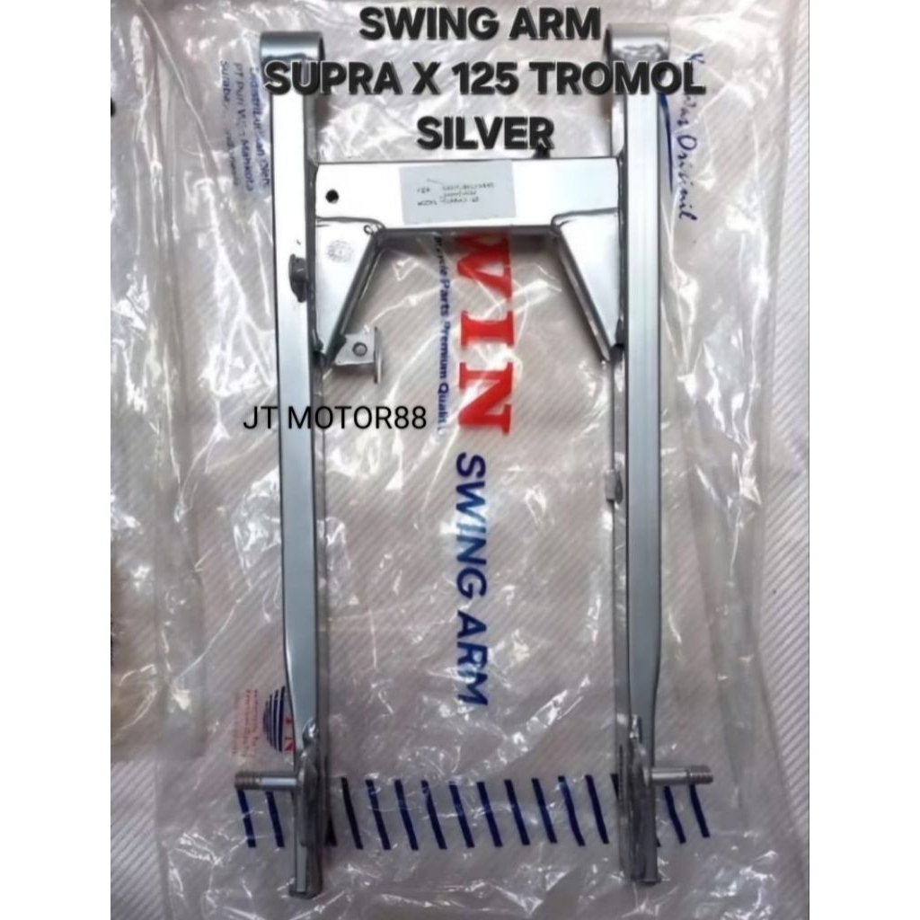 SWING ARM GARPU CAPIT UDANG SUPRA X 125 TROMOL SILVER