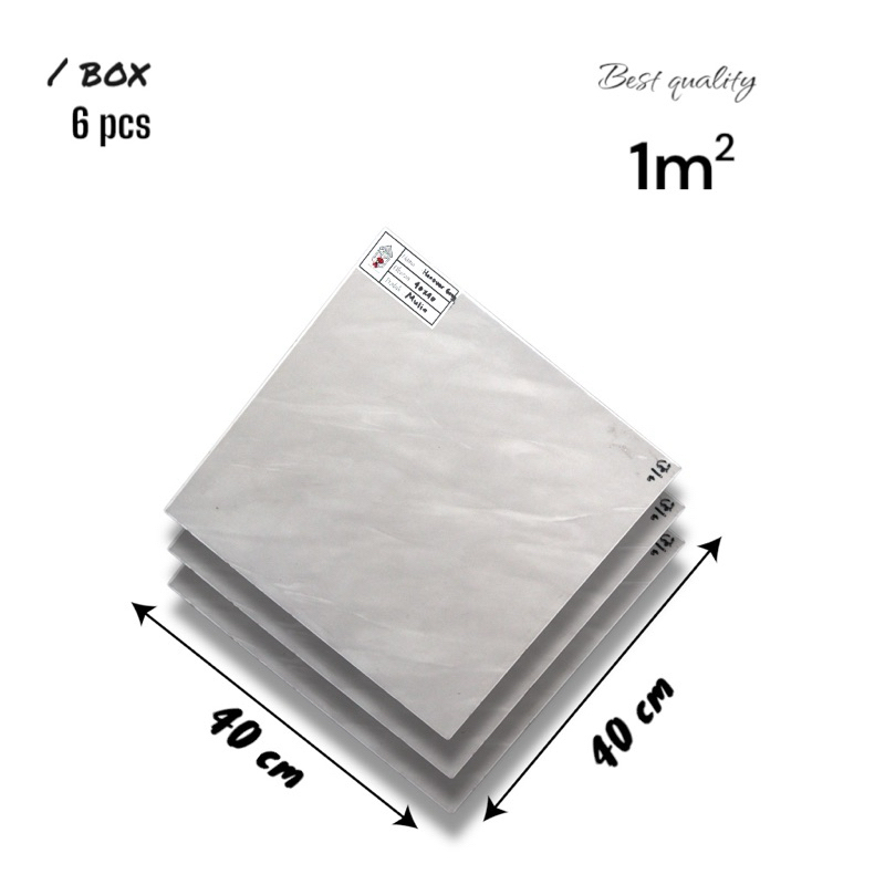 Keramik Lantai 40x40 Hanover Keramik Mulia Ceramic Glossy Grade C Isi 6pcs