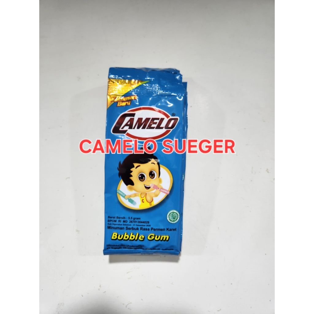 

Minuman Bubuk Camelo Rasa Bubble Gum (Permen Karet) - 24 Renteng isi 240Pcs harga murah