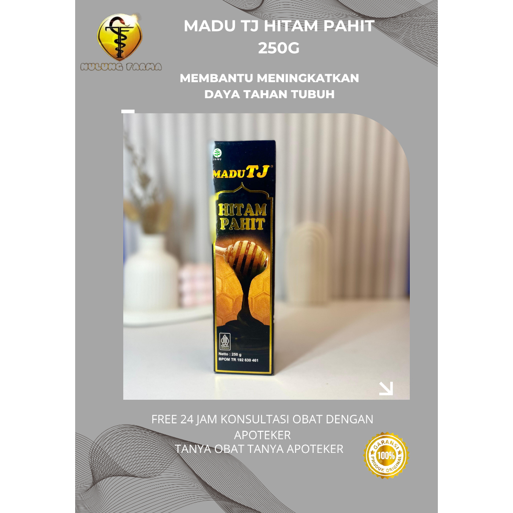 

MADU TJ HITAM PAHIT 250G MEMBANTU MENINGKATKAN DAYA TAHAN TUBUH