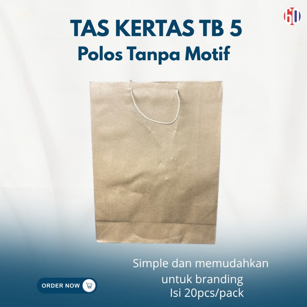 

Toko plastik 60- Tas Kertas Souvenir TB 5 Ukuran 29x36,5x8 cm - Polos & Batik / Goodie Bag / Kemasan Bingkisan.