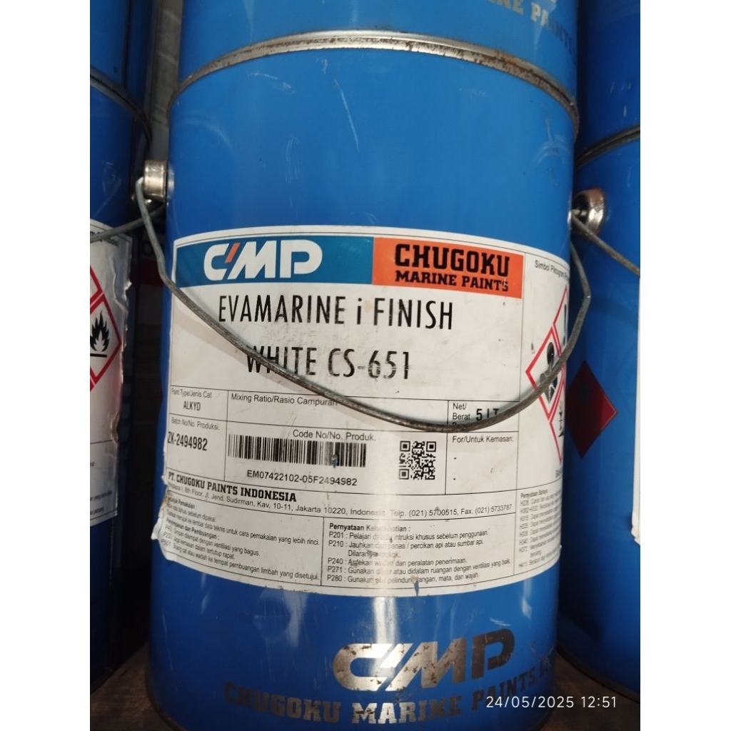 CHUGOKU EVAMARINE i FINISH WHITE CS 651