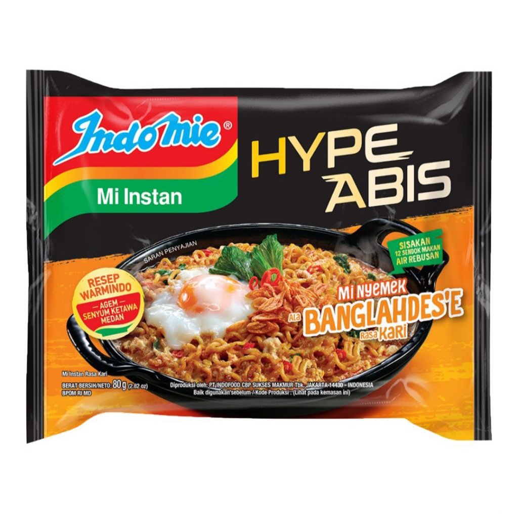 

INDOMIE Nyemek Bangladesh Rasa Kari 80gr/Mie Nyemek Indomie Rasa Kari Bangladesh