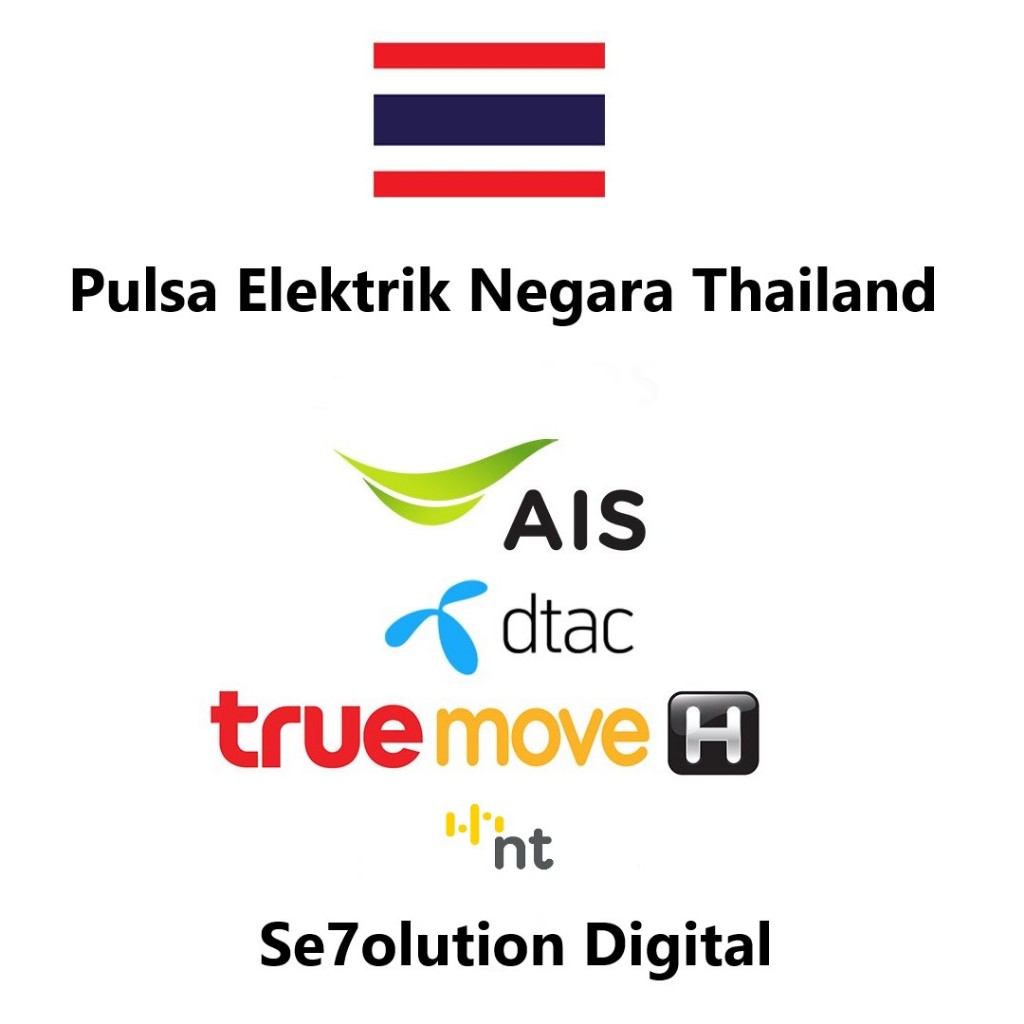 Pulsa Elektrik Prepaid Isi Ulang AIS, DTAC, True Move, NT, MY, Penguin Thailand Reload Nominal 800 B