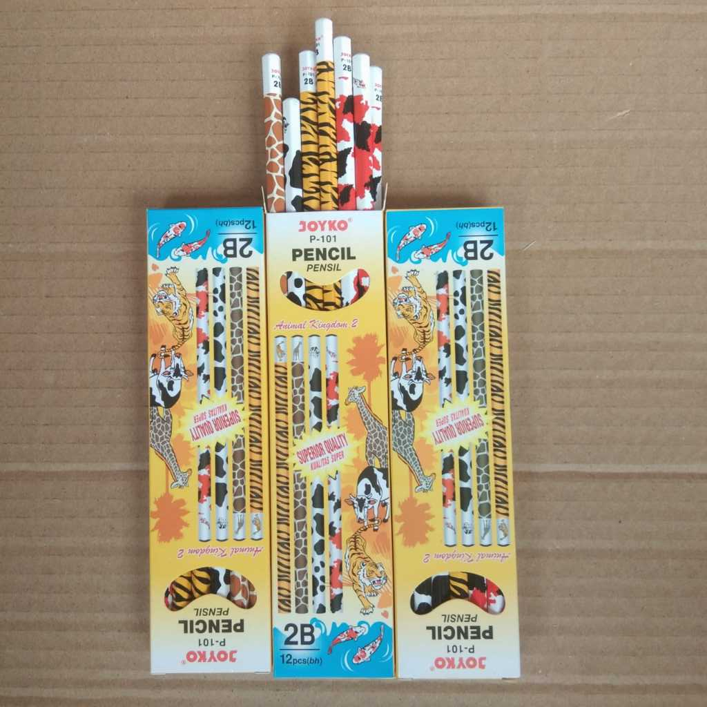 

Pensil [12PCS] Pencil Animal Joyko 2B P101 1Pack