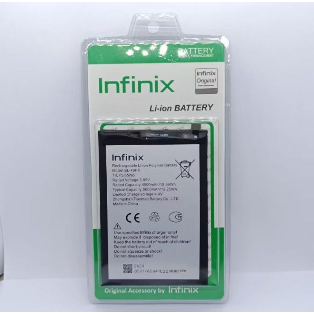 Baterai Batre Battery Infinix NOTE 7 Lite X656 ORIGINAL 100% Model Batrei BL-49FX BL49FX