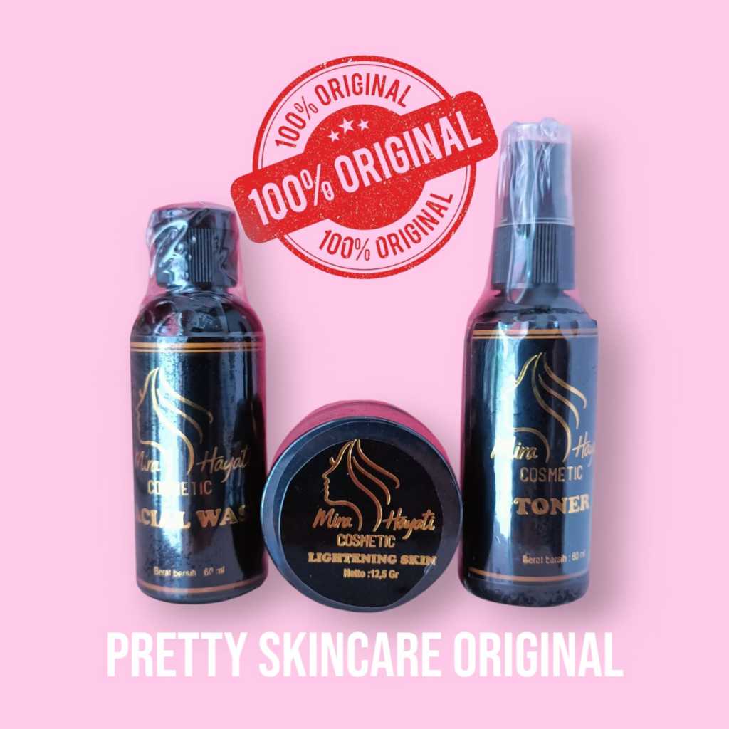 PAKET BASIC Mira Hayati Cosmetic MH Kosmetik Asli Original Bpom Cosmetik Miracle Whitening Skin