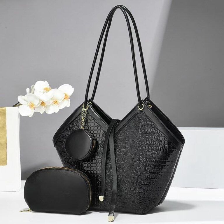 Tas Bahu Wanita Import Glossy Set 3in1 - Kode 6621